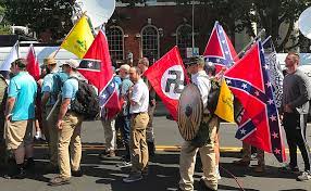 On august 11th 2017 far right groups from all over America came to Charlottesville, Virginia, to protest against the removal of a Confederate statue.