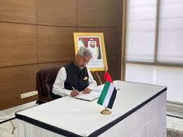 Dr. S. Jaishankar Signed the Condolence Book at the Embassy of the United Arab Emirates