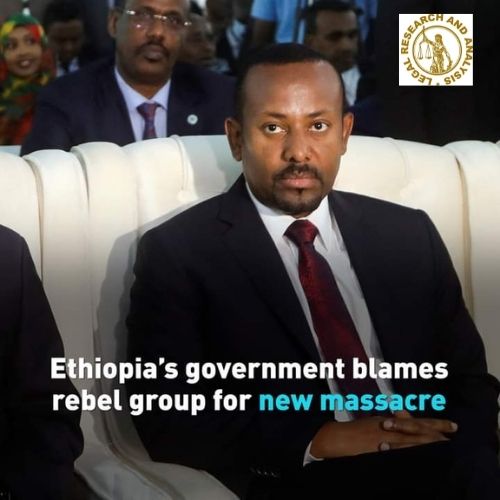 Ethiopia and a rebel group exchange blame for a mass killing in the west.