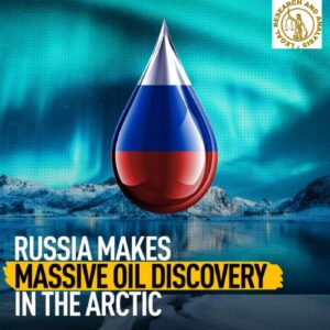 Russia makes massive oil discoveries in the Arctic.