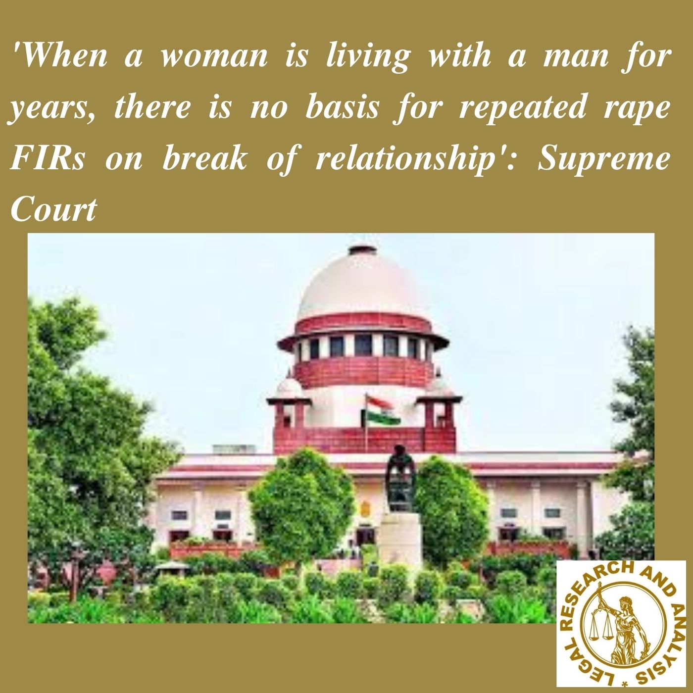 ‘When a woman is living with a man for years, there is no basis for repeated rape FIRs on the break of relationship’: Supreme Court