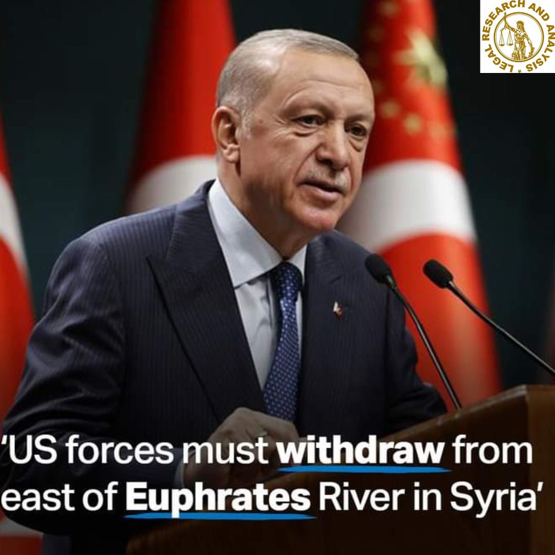 Turkey demands that US forces withdraw from Syria east of the Euphrates River.