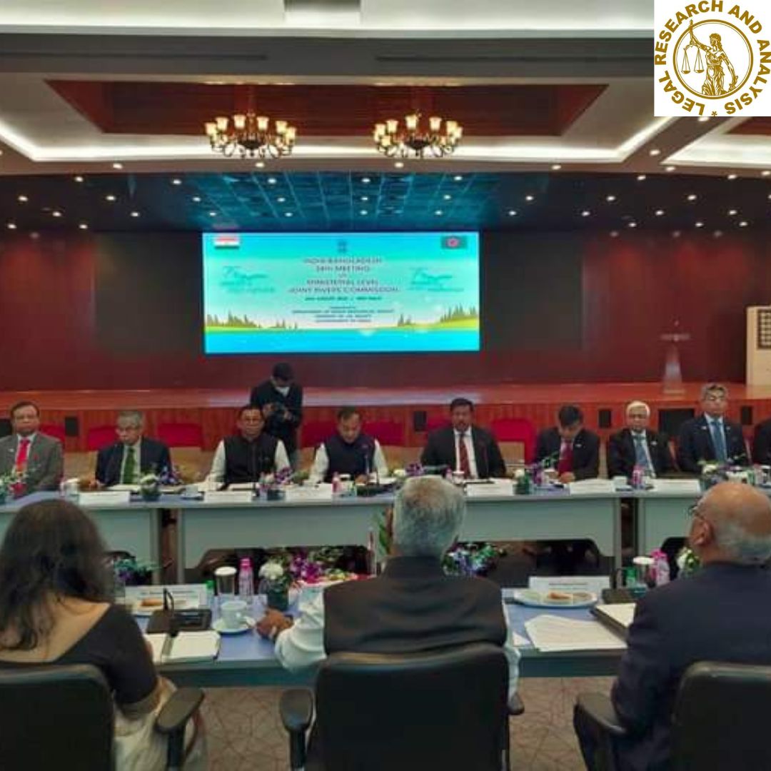The 38th Joint River Commission meeting between India and Bangladesh was held in Delhi.