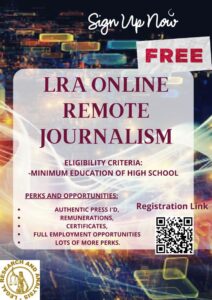 LRA Online/Remote Journalism Program