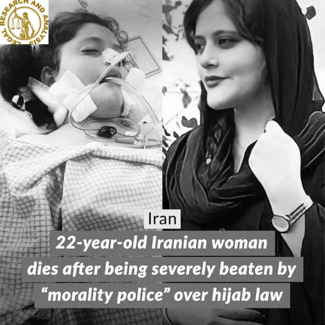 Iran’s moral police are sanctioned by the US.