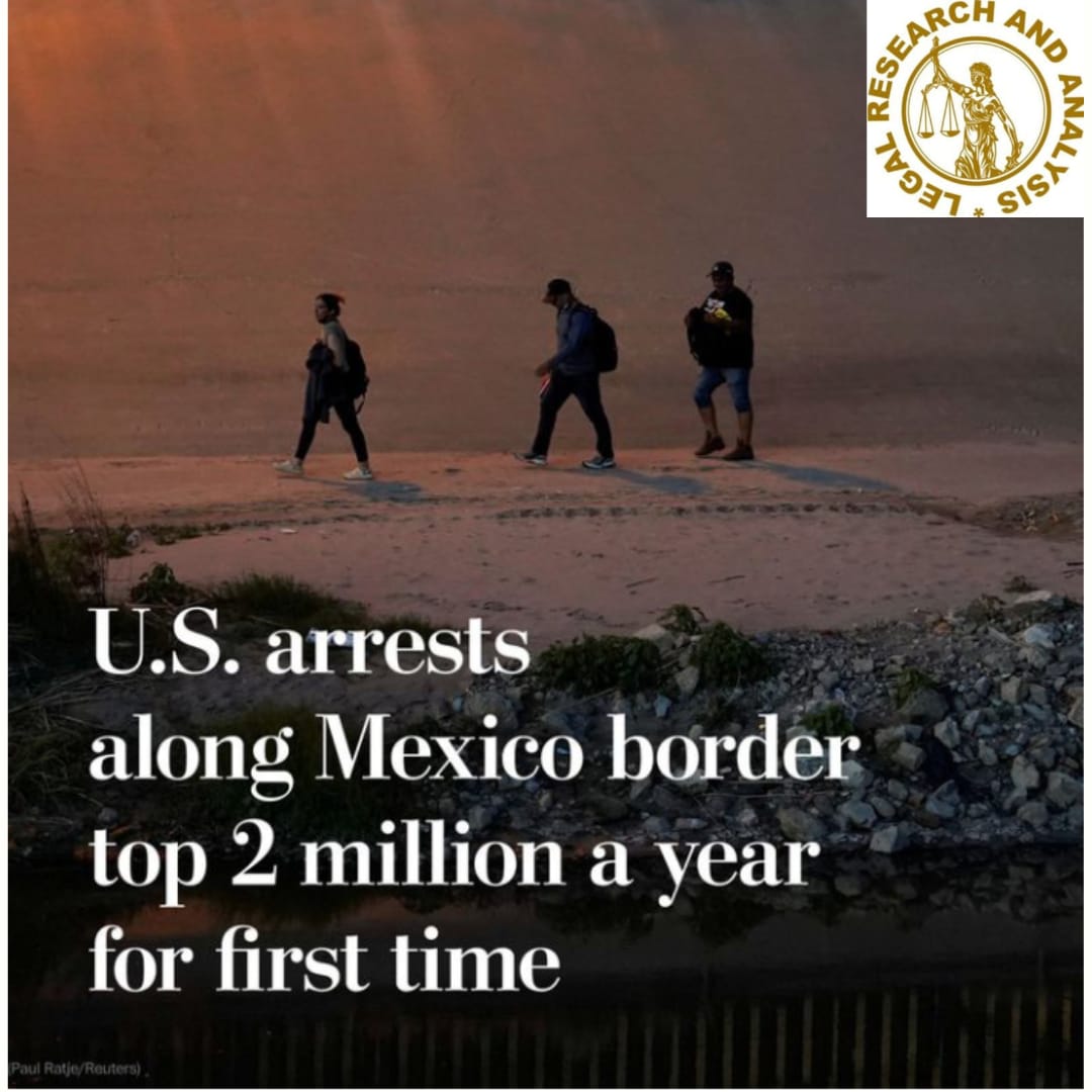 For the first time, arrests along the US-Mexico border exceed 2 million each year.