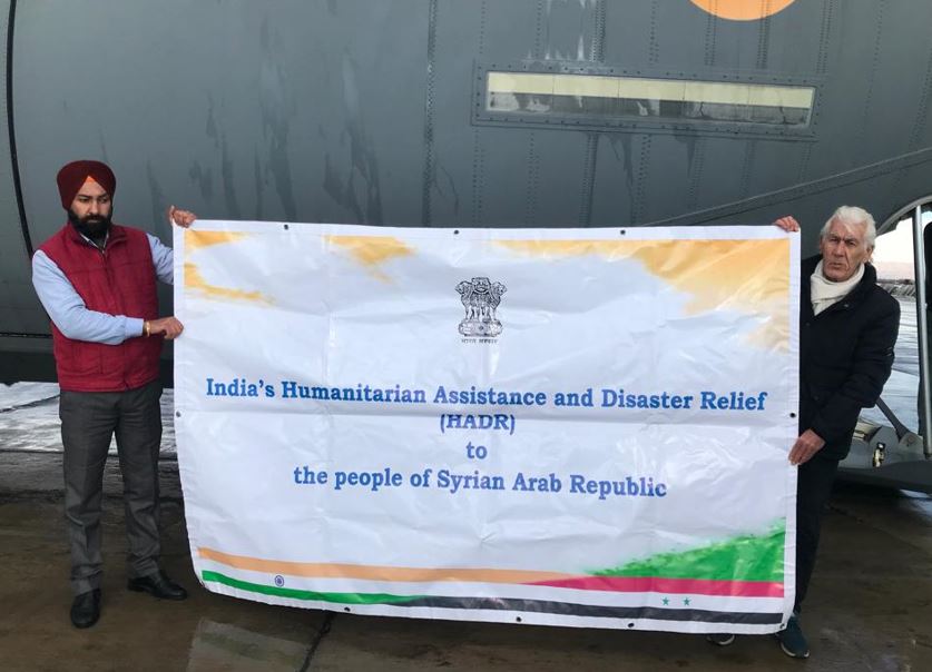 Turkey and Syria's ambassadors applaud India for its humanitarian help.