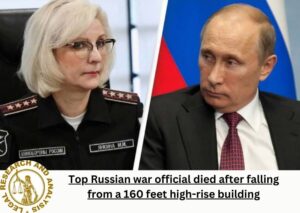 Top Russian war official dies after falling from a 160-foot building.