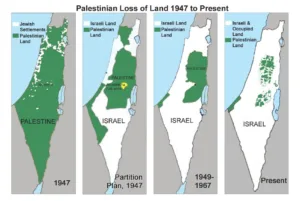 Palestine loss of land 1947 to present 