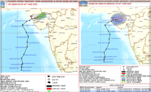 IMD prediction over movement of Cyclone Biporjoy