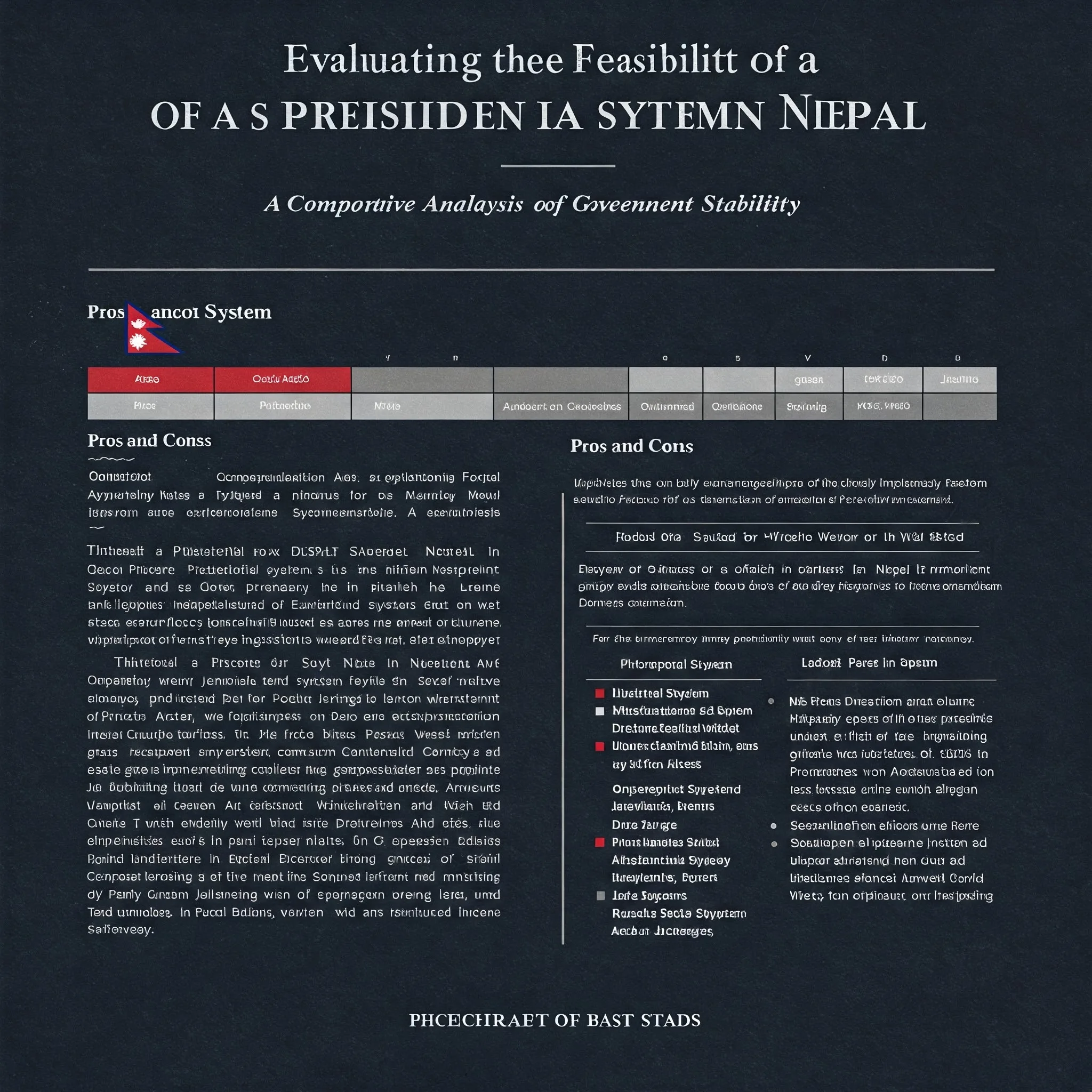 Evaluating the Feasibility of a Presidential System in Nepal