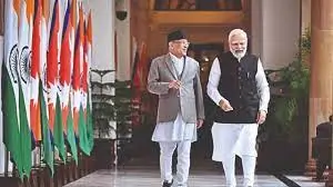 Nepal PM Prachanda and Indian Prime Minister