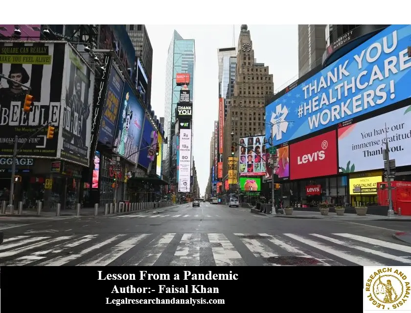 Lessons from a Pandemic