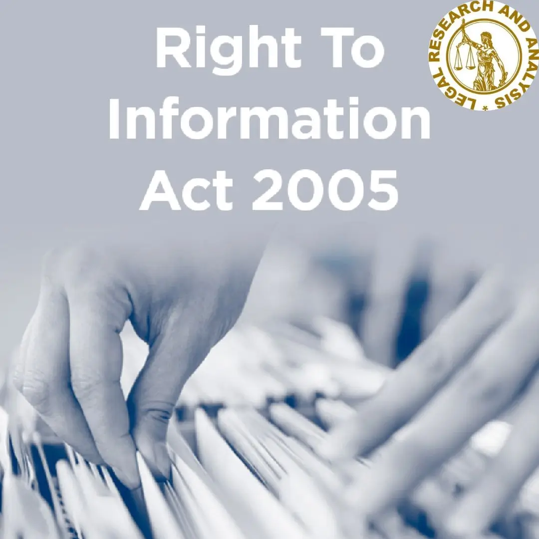 Right To Information Act A Comprehensive Overview