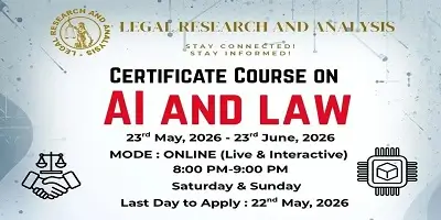 Certificate Course on AI and Law