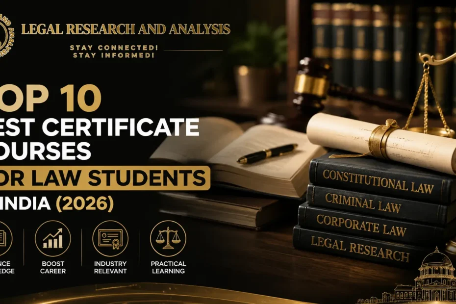 Top 10 Best Certificate Courses for Law Students in India (2026)