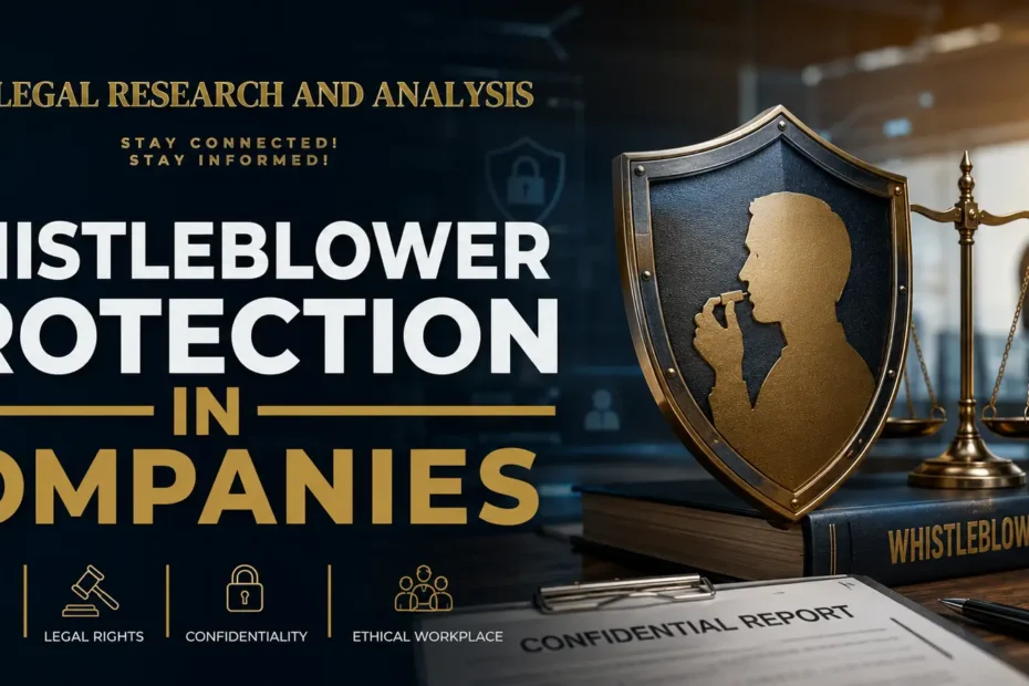WHISTLEBLOWER PROTECTION IN COMPANIES