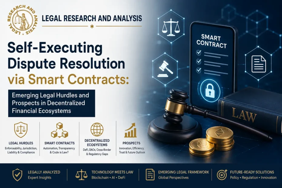 Self-Executing Dispute Resolution via Smart Contracts - LRA
