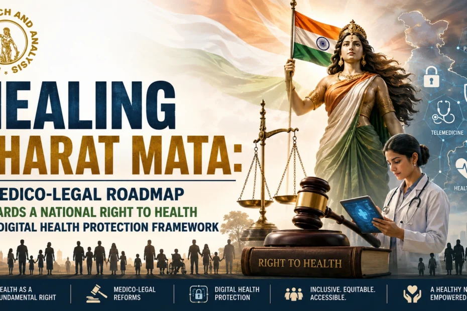 HEALING BHARAT MATA: A MEDICO-LEGAL ROADMAP TOWARDS A NATIONAL RIGHT TO HEALTH AND DIGITAL HEALTH PROTECTION FRAMEWORK