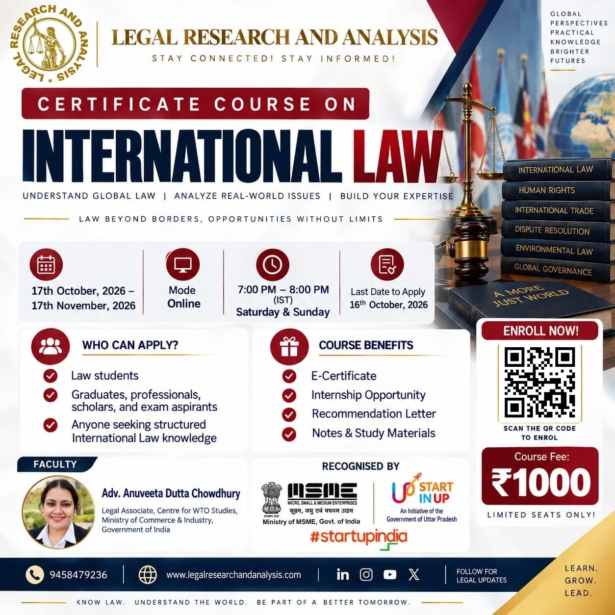 Certificate Course on International Law