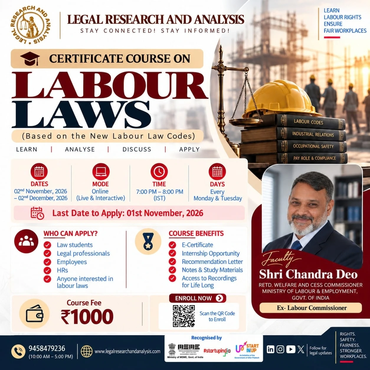 Certificate Course on Labour Laws
