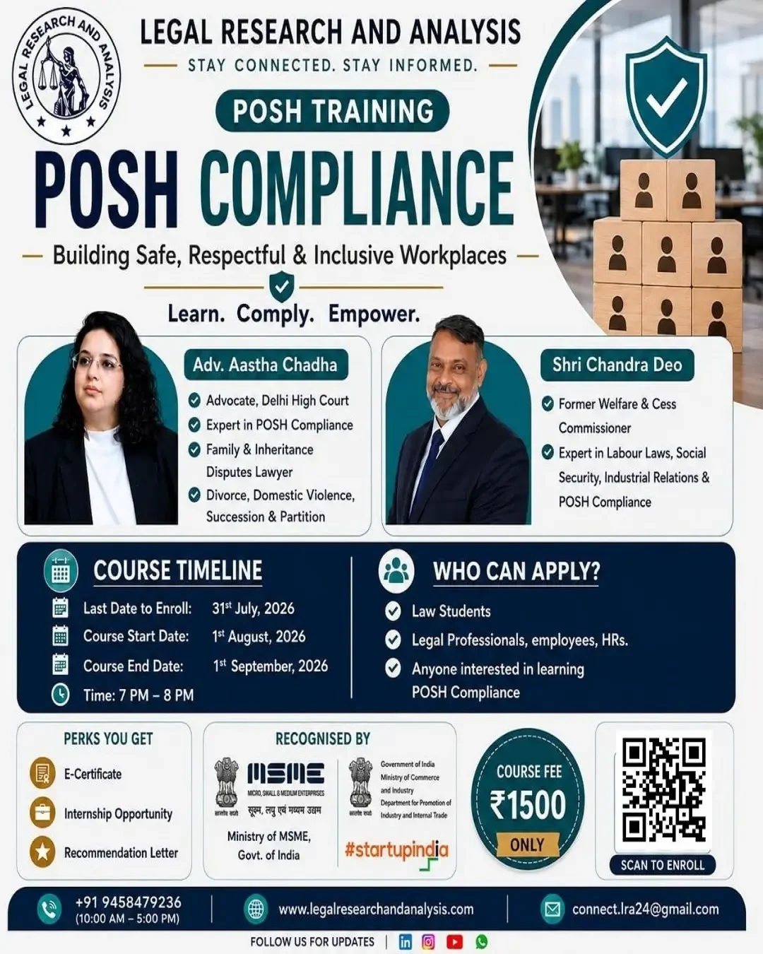 CERTIFICATE COURSE ON POSH - LRA