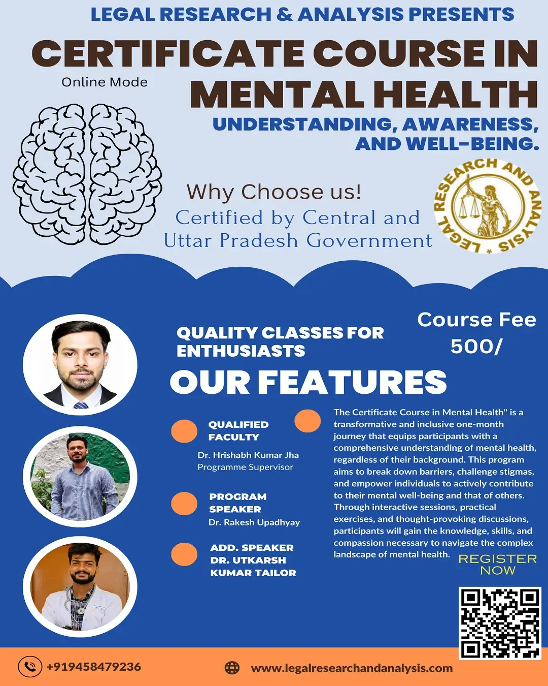 Certificate Program in Mental Health